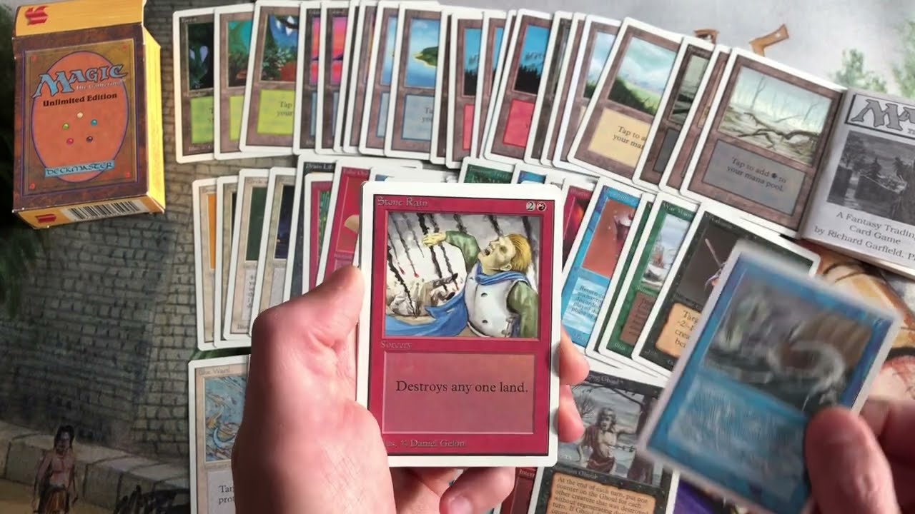1993 MtG Unlimited Edition Starter Deck Unboxing