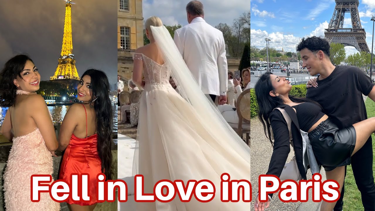 Most Beautiful Wedding in Paris | Wearing White to a Wedding | Daniel, Riya, Tia