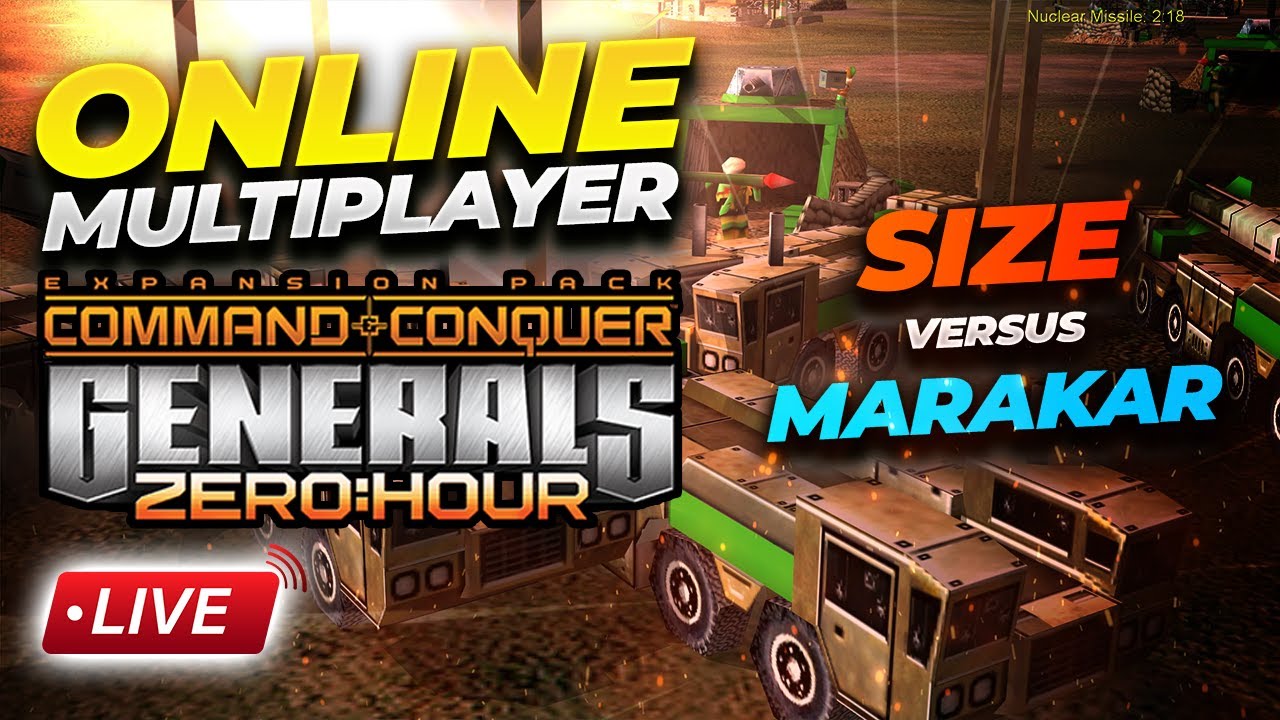 LIVE | $50 Marakar vs SiZe | 1v1 Pro China Showdown | Generals Zero Hour