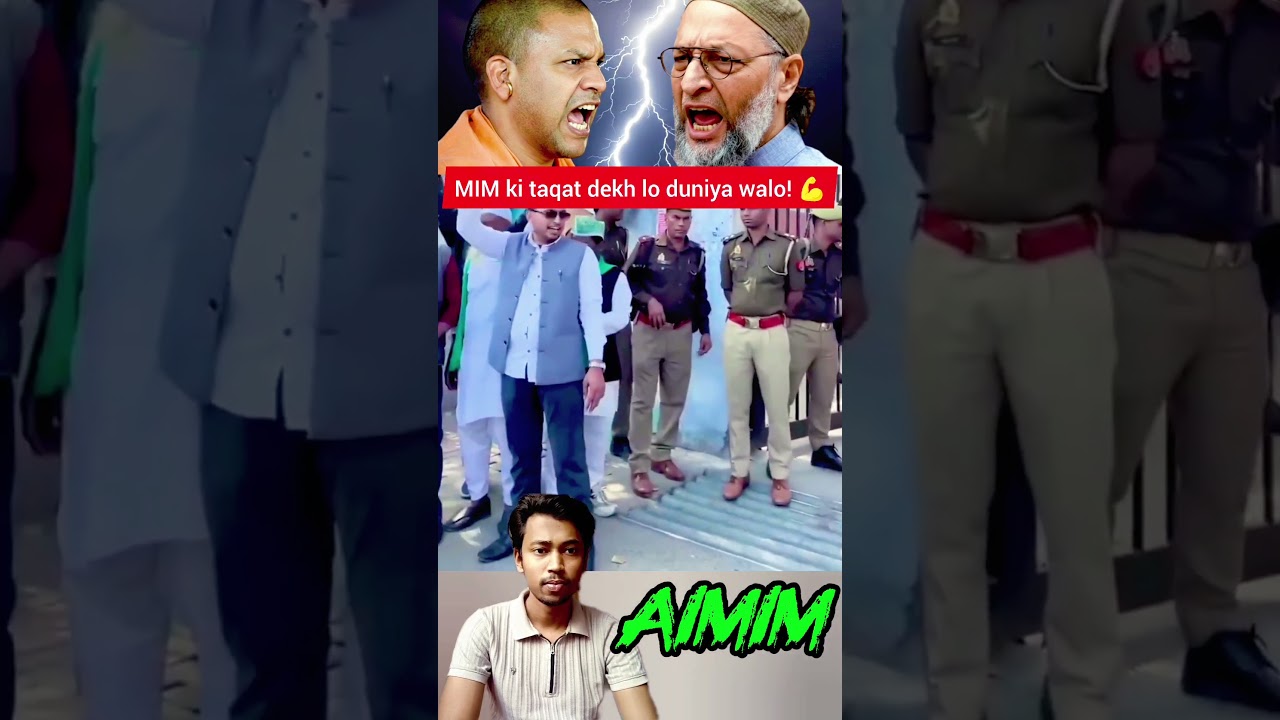 Police ke samne Yogi ko seedhi chunauti 🦁 AIMIM #news #AIMIM  #YogiAdityanath #Shorts #ViralVideo