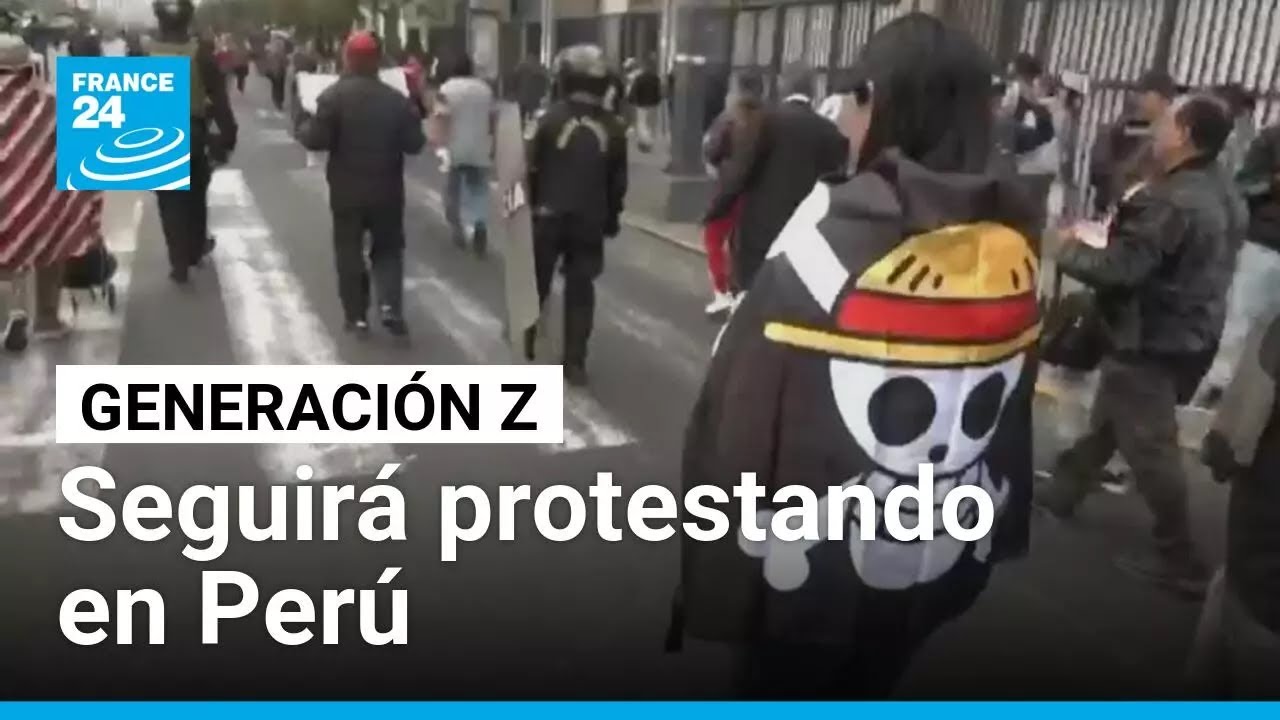 J&oacute;venes siguen liderando las protestas en Per&uacute;