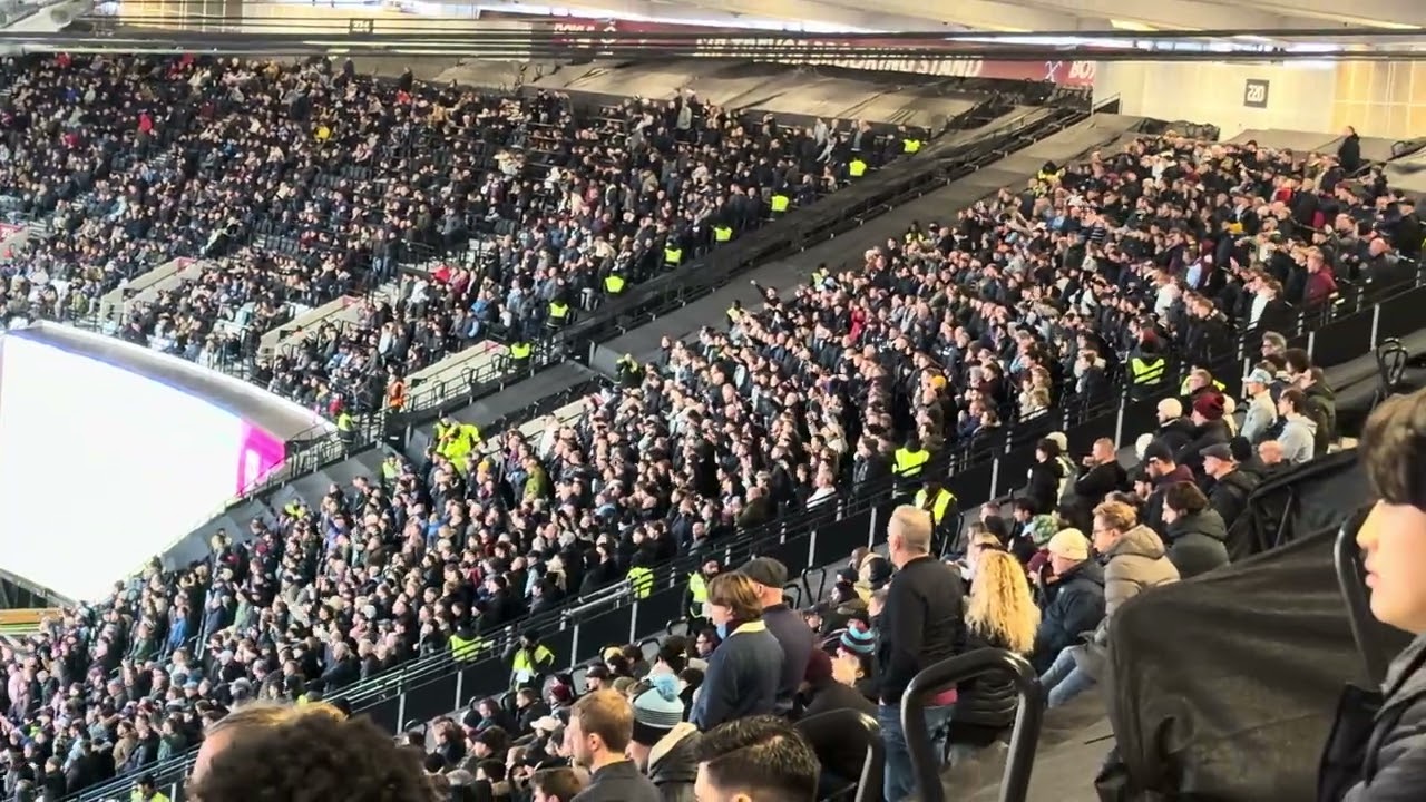 Aston villa fans at west ham United 14/12/25