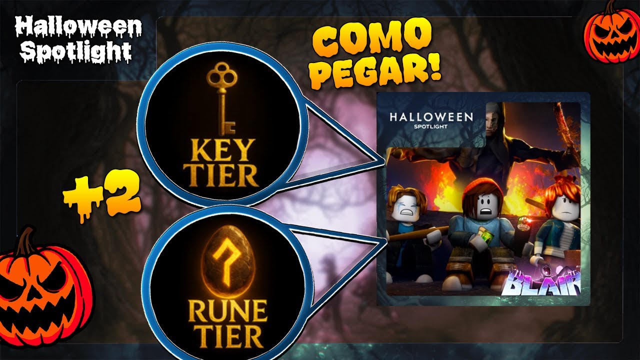 Badge Runa e Key Blair halloween spotlight Roblox