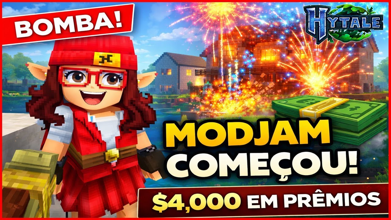 BOMBA! PRIMEIRO MODJAM DE HYTALE CHEGA AGORA - $4MIL EM PRÊMIOS + UPDATES SEMANAIS!
