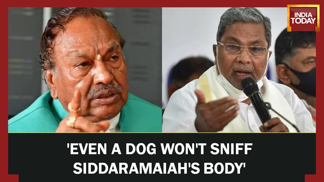 'BJP will not take Siddaramaiah alive': BJP Leader KS Eshwarappa on Siddaramaiah's comments