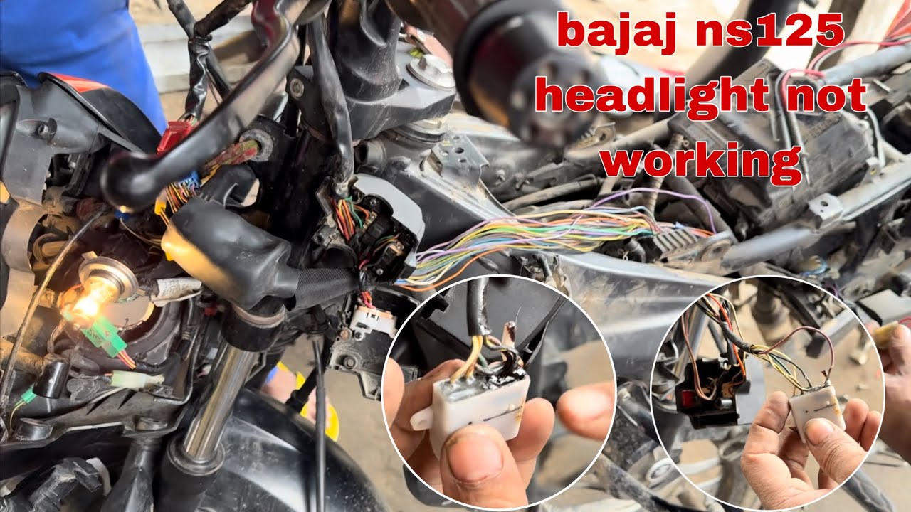 bajaj pulsar ns125 headlight nahi jal raha he or bar bar  fuse kat raha he kay karan he dekhye