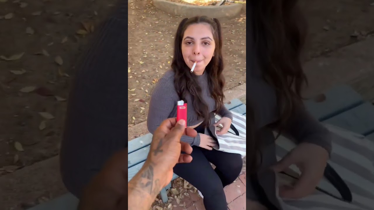 SNAPPING MATCHBOOK PRANK!! 😂 #fyp #matchbook #lighter #funny #outdoor #smoke #cigarette #deaf #fy