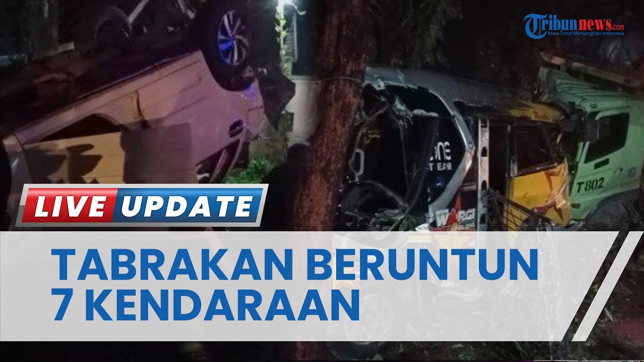 Kecelakaan Beruntun 7 Kendaraan di Nyalindung Sumedang, Dipicu Truk Tronton yang Hilang Kendali