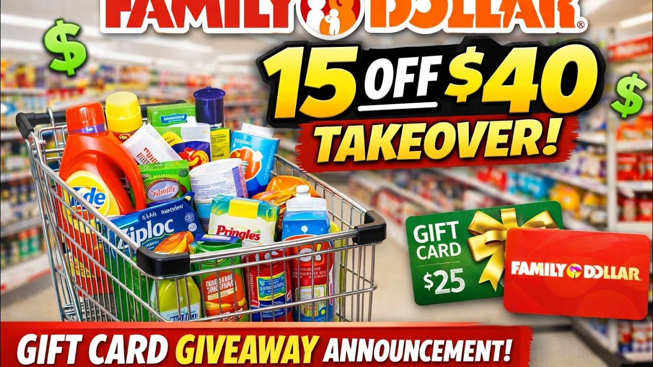 Family Dollar takeover plus gift card giveaway announcement 