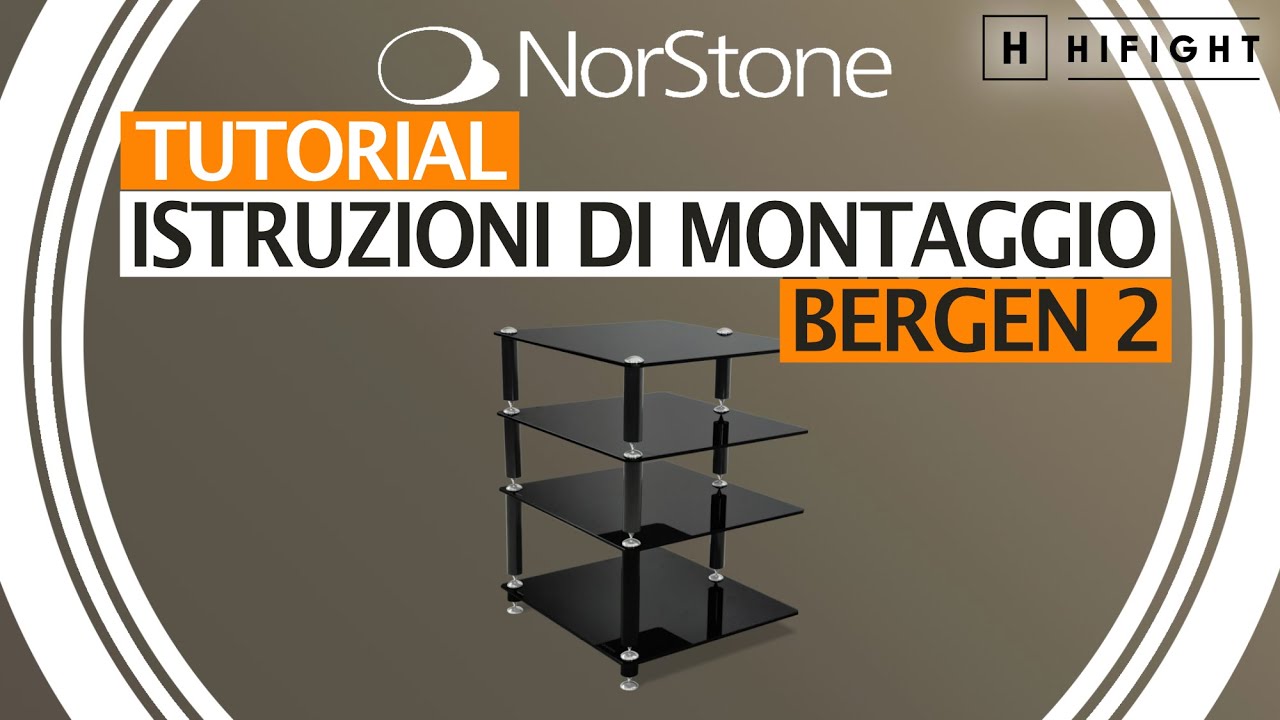 Norstone Bergen 2 - Tutorial montaggio mobile rack HiFi