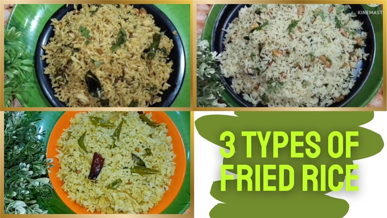 3 Types of Fried Rice # శీతాకాలంలో లంచ్ బాక్స్ లోకి చేసుకునే 3 రకాలైన హెల్తీ ఫ్రైడ్ రైస్ రెసిపీస్