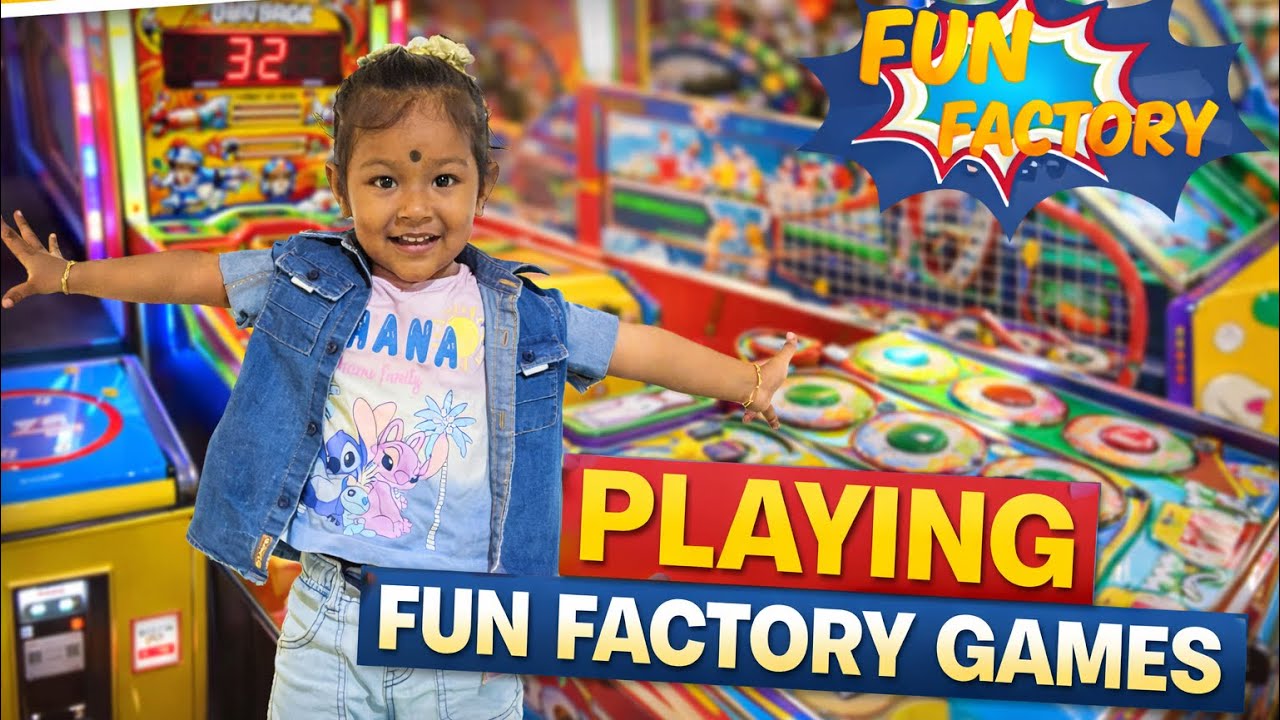 My Daughter Playing Fun Factory Games 1st Time | SKLS GALAXY MALL #devashri #pattuma #games 