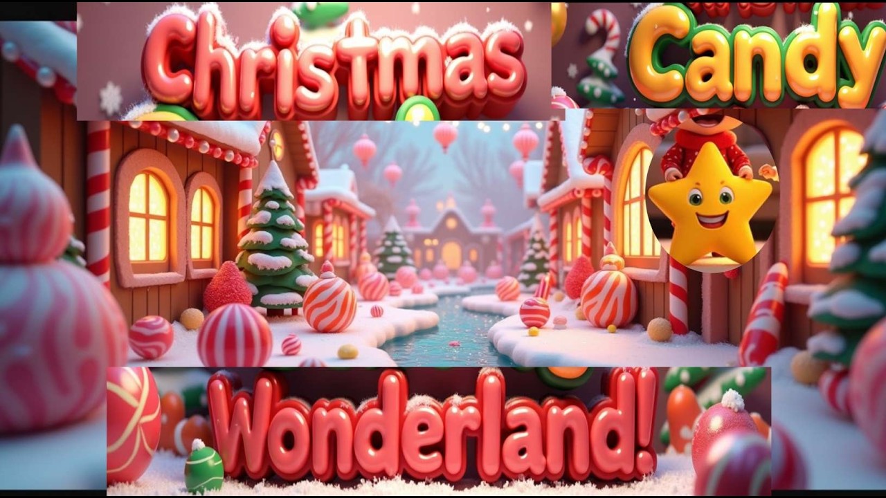 🎄The Christmas Candy Factory-- Magical Kids Christmas Songs 🍭