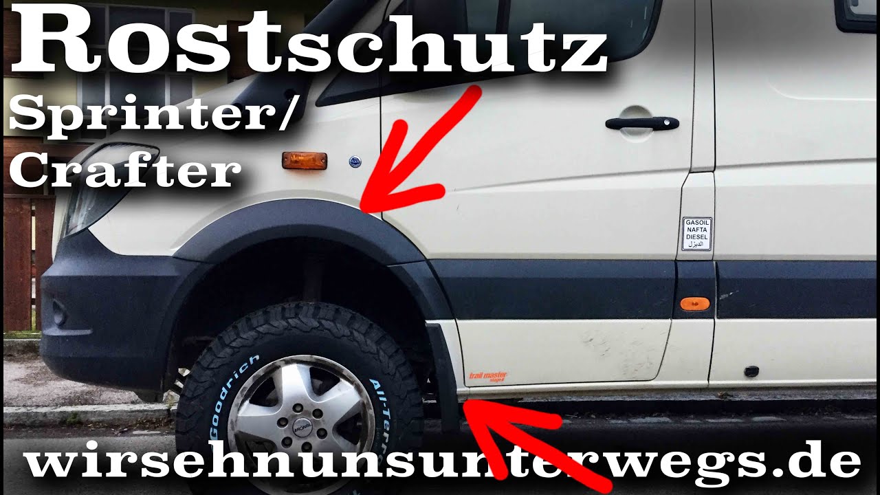 Rostschutz: Innenkotflügel, Spritzlappen, Fender-Flares, Sprinter/ Crafter | wirsehnunsunterwegs.de