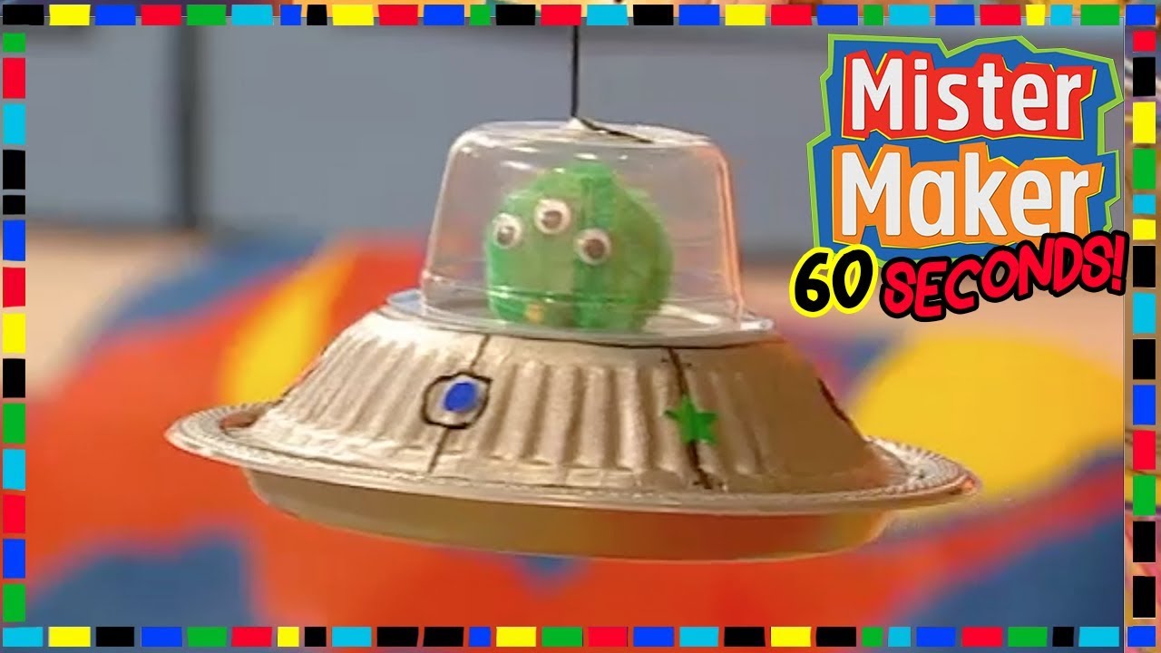 Alien Spaceship - HOW TO MAKE IN 60 SECONDS 👽 | Mister Maker