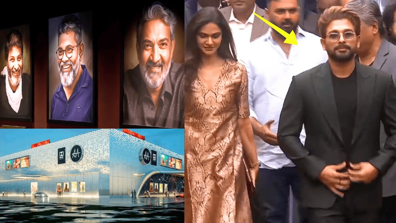 Allu Arjun Visuals At Allu Cinemas Grand Launch Event | India’s Largest Dolby Cinema | Naatu Cinema
