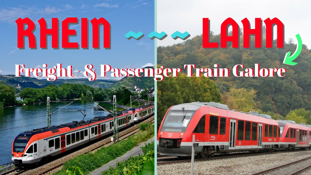 Zuge entlang der Rhein u Lahn - Rhine- & Lahn river trains
