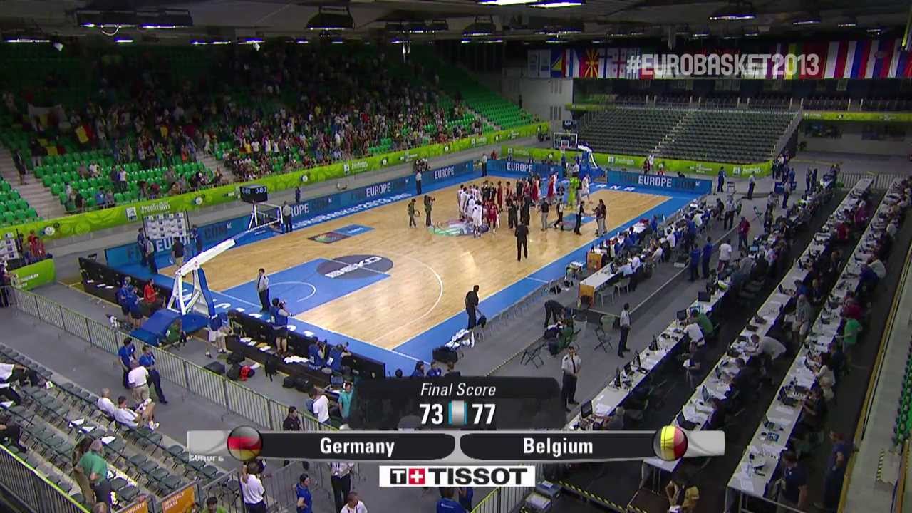 Postgame H. Schaffartzik, A. Hervelle GER-BEL EuroBasket 2013