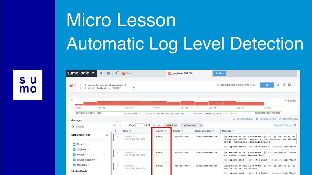 Microlesson: Automatic Log Level Detection