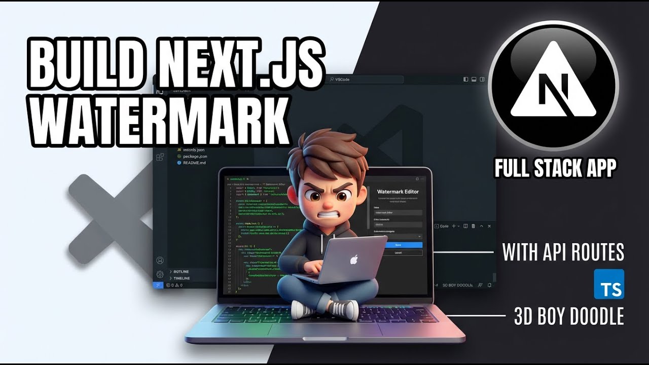 Build a Next.js Text & Image Watermark Editor Full Stack App With API Routes in Browser Using TS