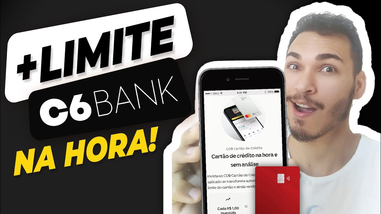 Cart&atilde;o de Cr&eacute;dito C6 BANK - Como AUMENTAR LIMITE do CART&Atilde;O C6 Bank na HORA? 💳