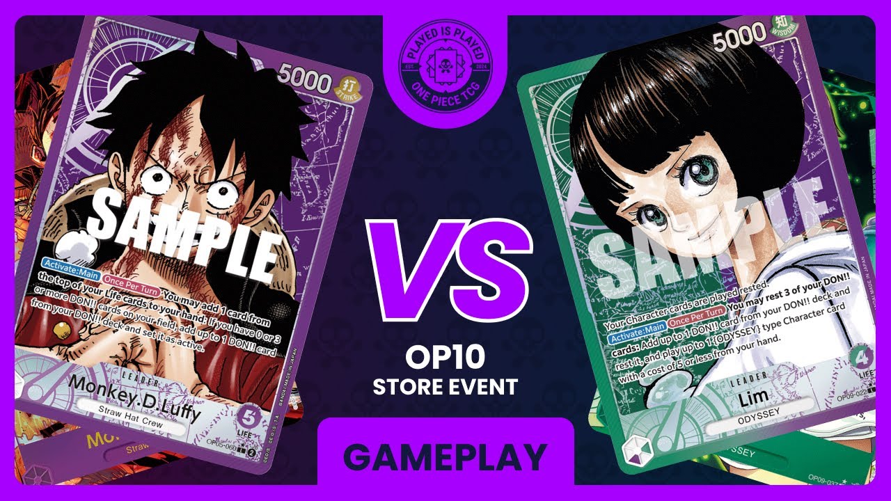 [OP10] P Luffy vs GP Lim | OPTCG Gameplay | Played is Played