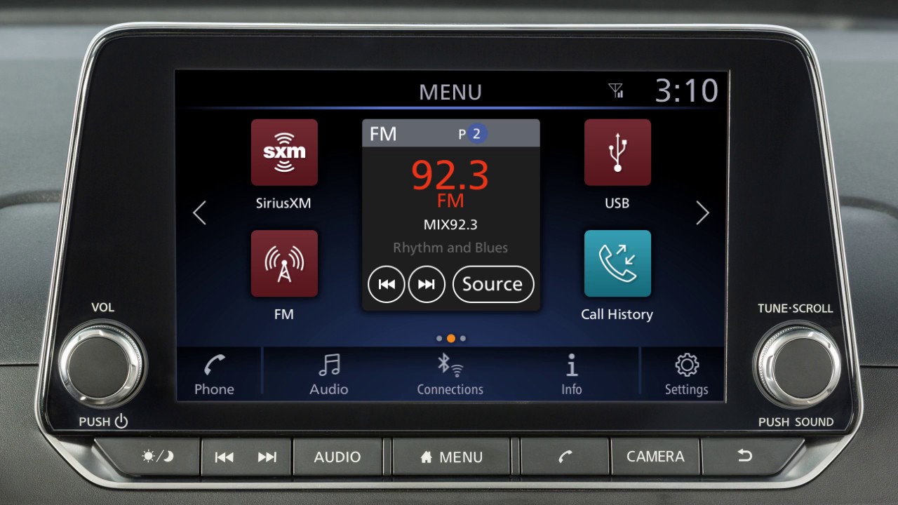 2019 Nissan Altima - Control Panel and Touch Screen Overview