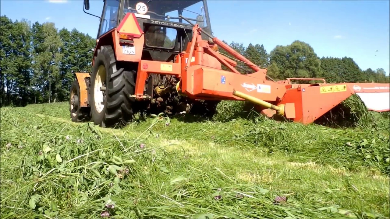 Sianokosy 2016 ツ Kosiarka dyskowa  KUHN FC240P/ZETOR 6245