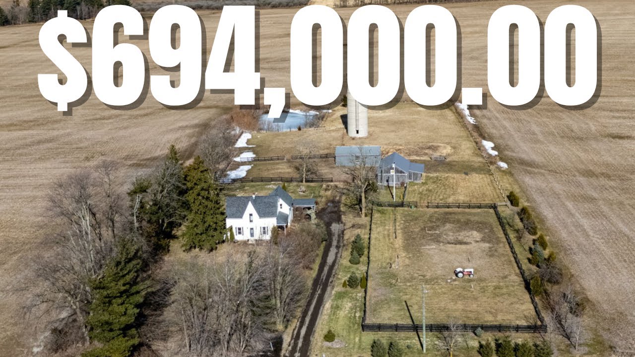 The Perfect 3-Acre Horse Farm – Barn, Pastures & Pond | Timeless Century Home with Modern Updates!