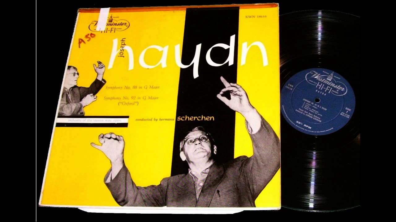 Haydn: Symphony No. 92 'Oxford', Hermann Scherchen, Vienna 1951