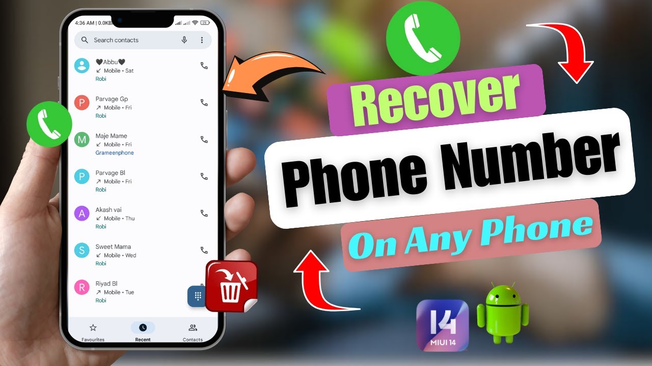 Recover Deleted Phone Numbers | Restore Old Contact Number