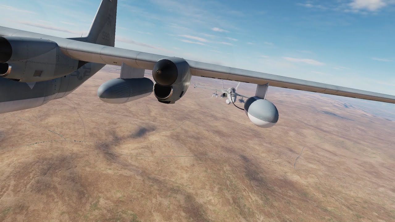 DCS F-18 Repostaje con KC-130 Hércules práctica