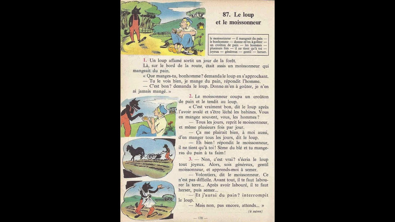 87- Le loup et le moissonneur