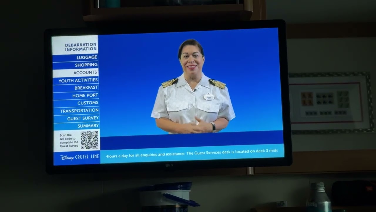 Disney Dream Debarkation Presentation