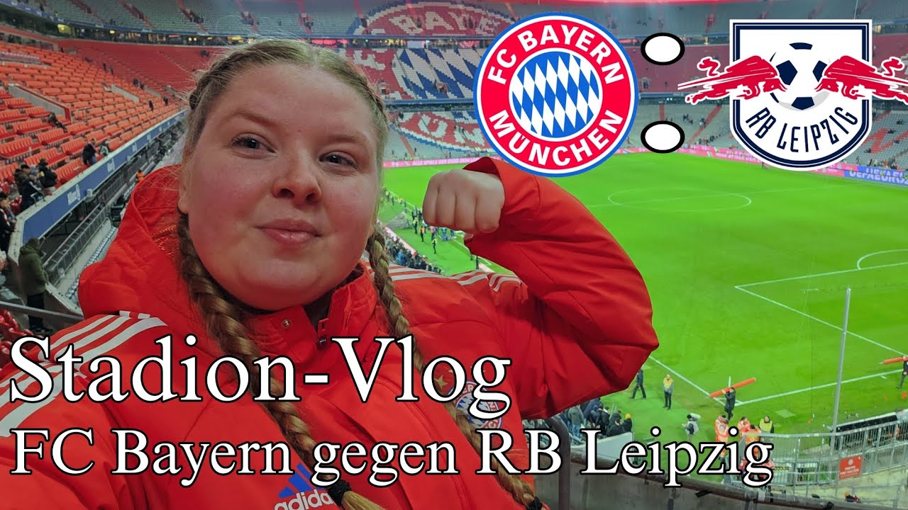 Arbeitssieg zum Jubiläumsspiel❤️🤍Läuft es wieder?!❤️🤍 | Stadion-Vlog| FC Bayern gegen RB Leipzig ❤️🤍