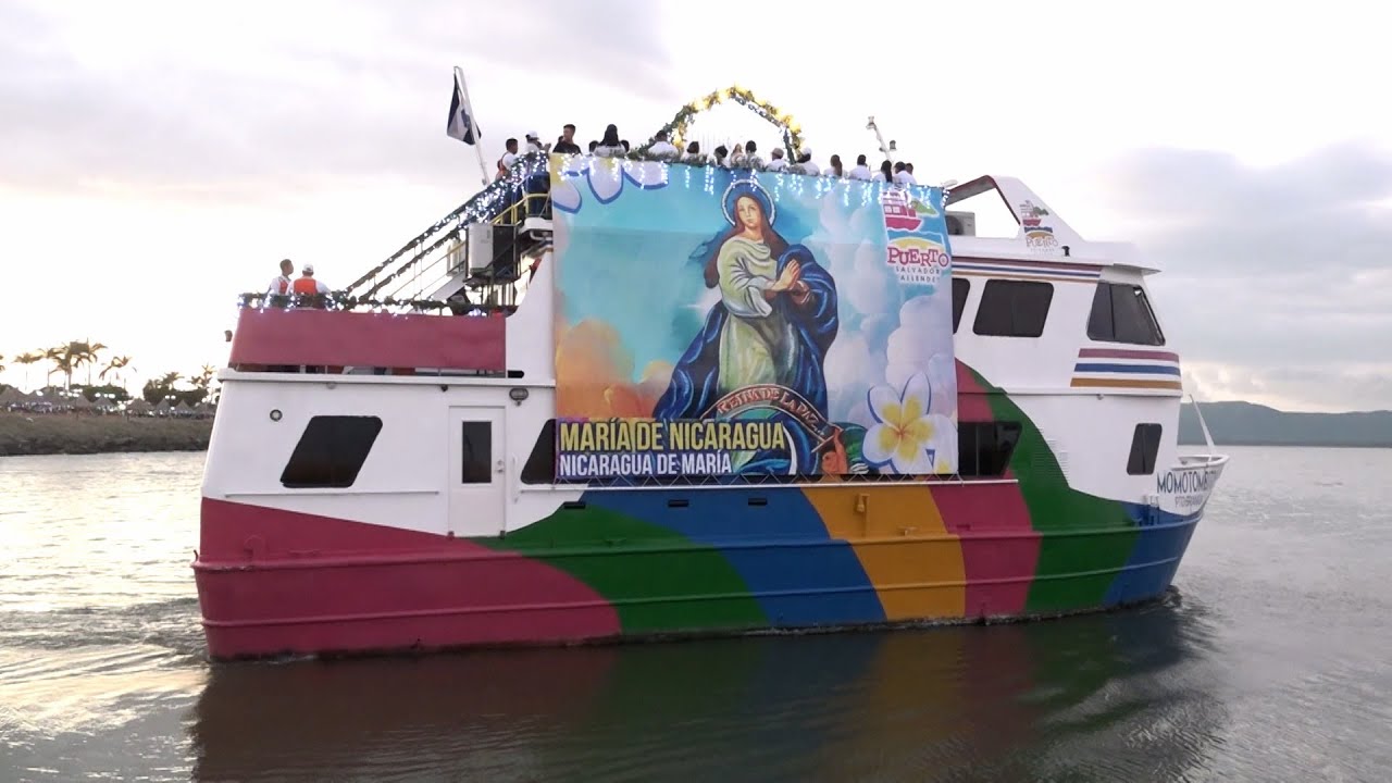 Puerto Salvador Allende celebra la tradicional purísima acuática en el Xolotlán