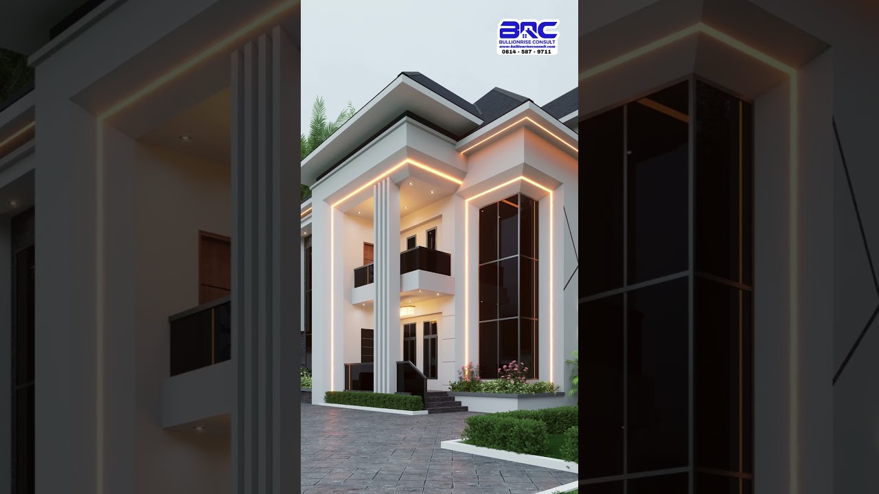 The Aurum Villa: 6-Bedroom Duplex Design with Pent-house in Nigeria. #housedesign #homeconstruction