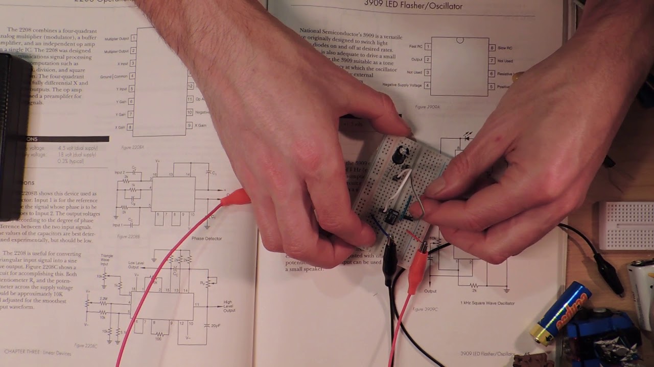 Fun with a LM3909 LED Flasher IC