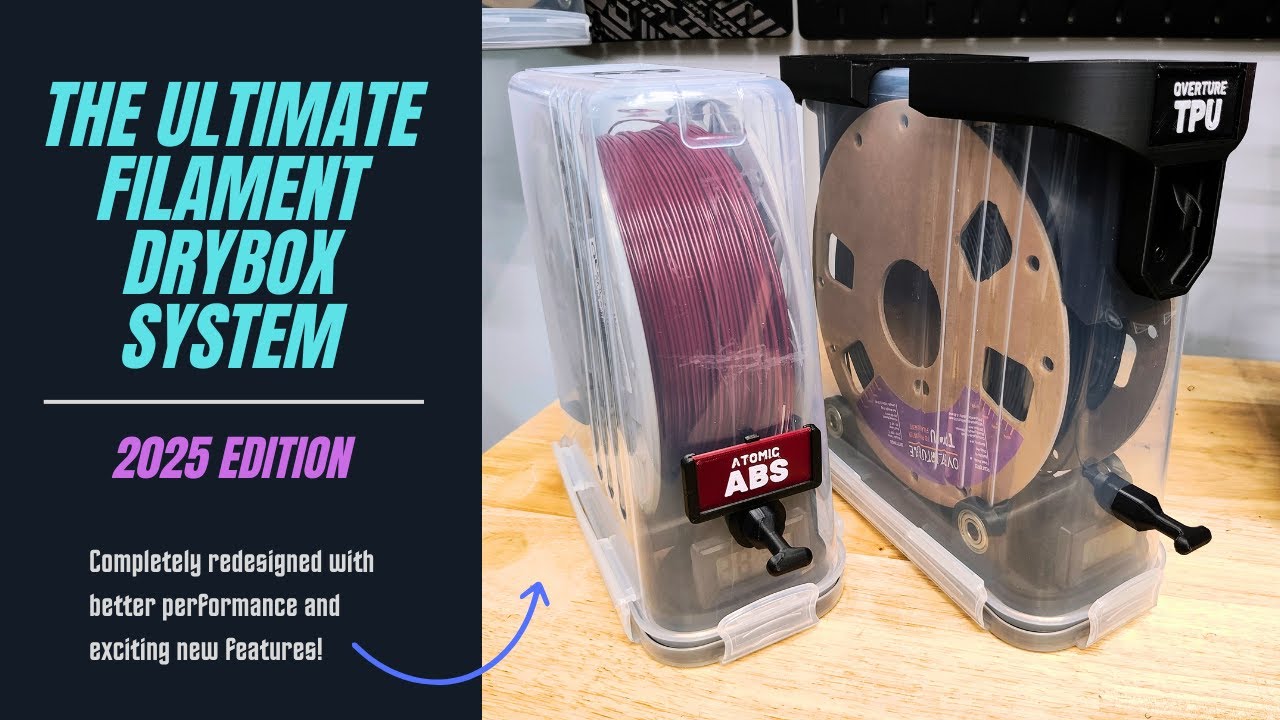 Ultimate Filament Drybox System - 2025 Redesign with Better Performance and Exciting New Features