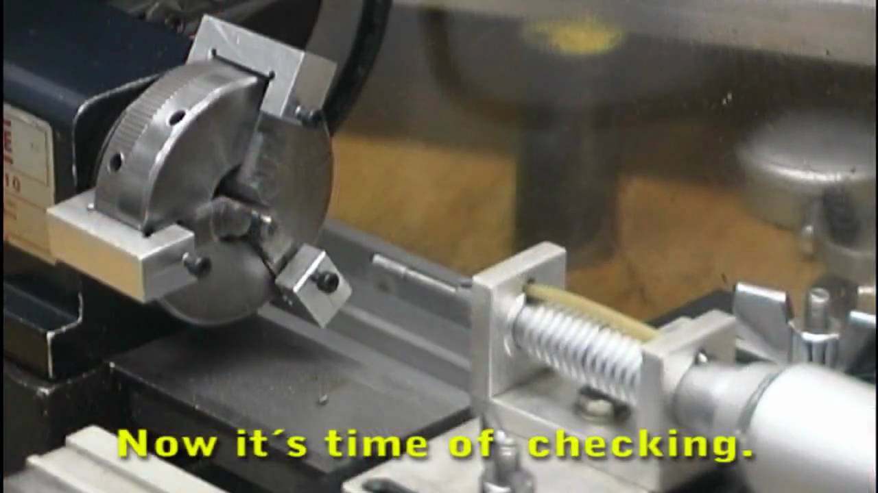 Retifying the chuck of Sherline lathe 