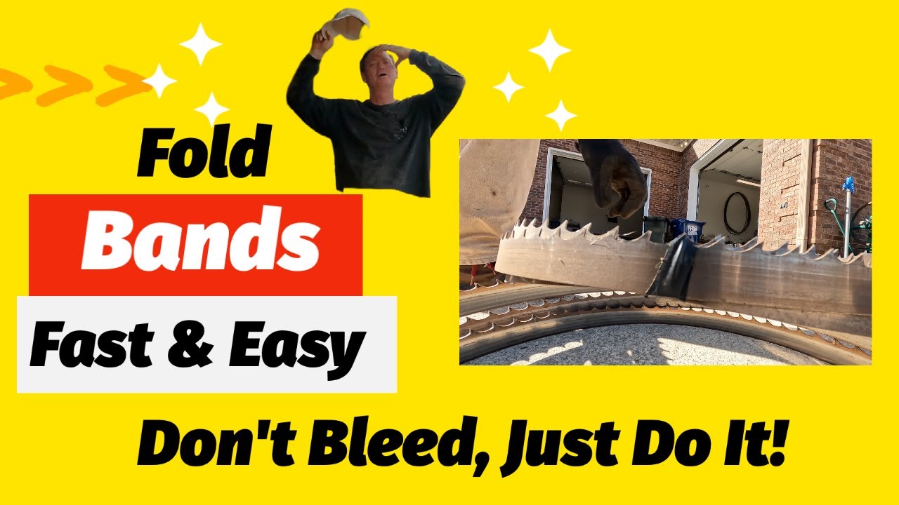 Folding Sawmill Bands the Easy Way (Without Blood!)
