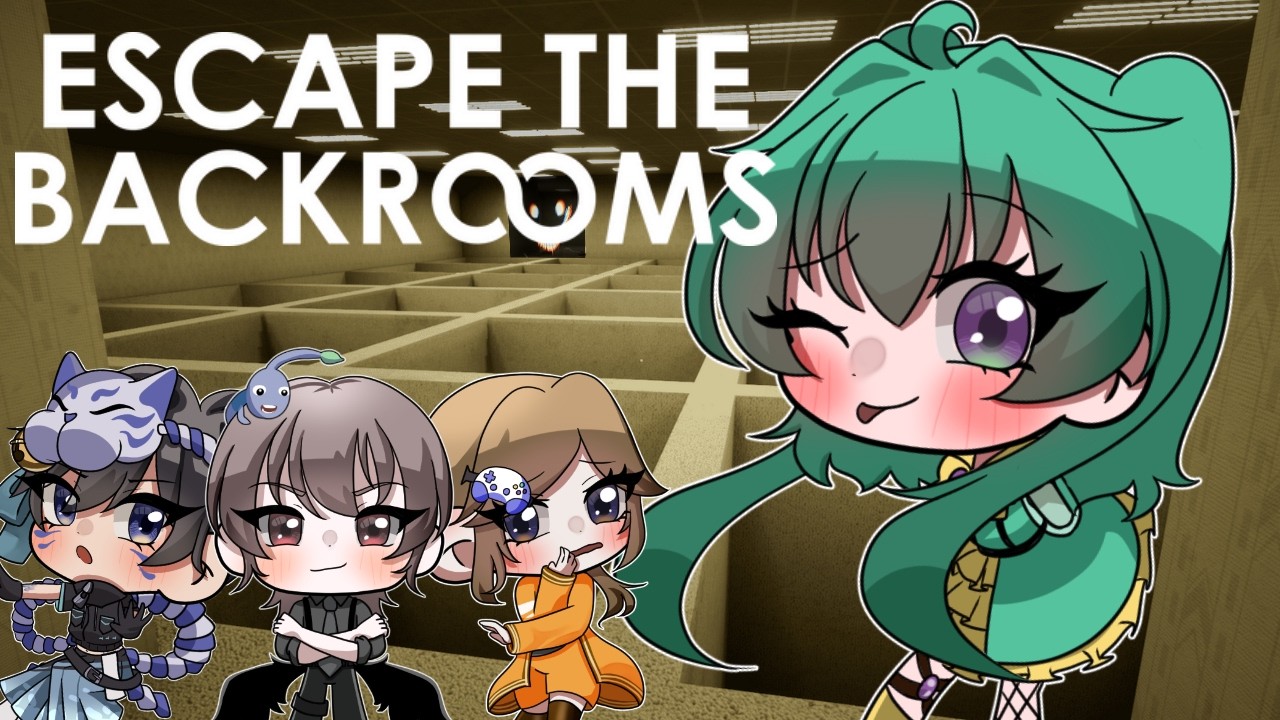 ４人で遠足に来ました！おやつは300円までらしいです。【#escapethebackrooms  /#コラボ配信  / #新人vtuber 】
