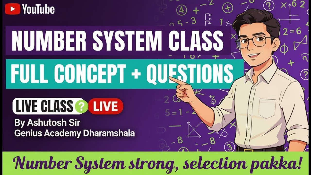 HP Patwari Exam 2025 | Number System | Zero to Hero | Ashutosh Sir | Genius Academy Dharamshala