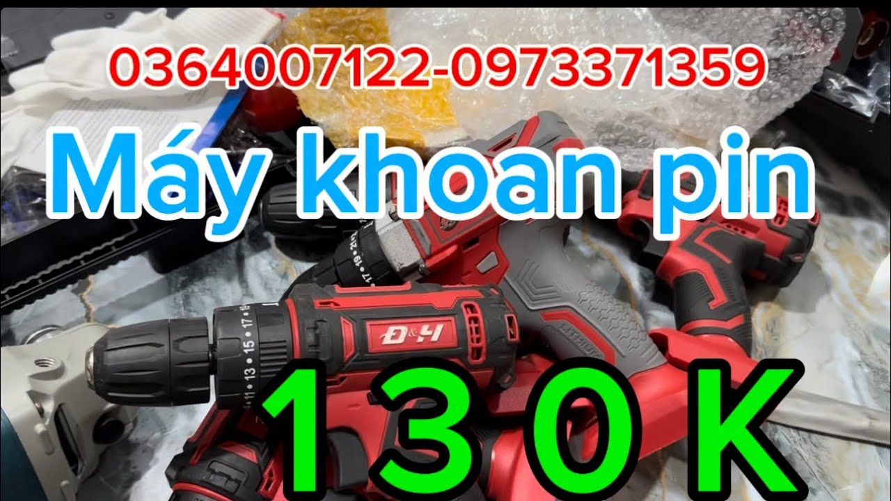 💥💥💥💥máy khoan pin dọn kho 130k máy dây điện máy khoan máy mài nén khí bấm cúc áo35k
