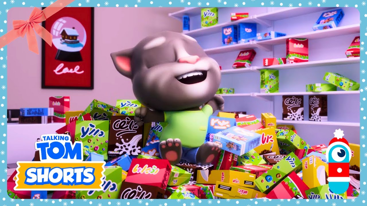 Tom's Mall Snow Day Holiday! - Talking Tom | WildBrain North Pole | Merry Christmas Compilation! 🎁