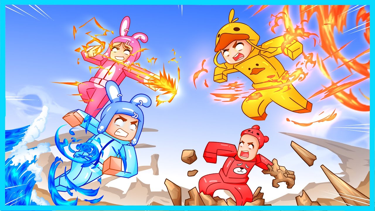 MIPAN & ZUZUZU VS NYAMNYAM & JONJON! KEKUATAN API MELAWAN KEKUATAN AIR BUMI
