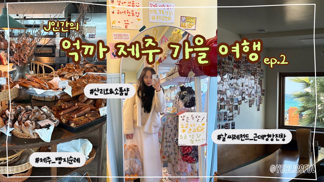VLOG | 마지막까지되는게없는 | 제주빵지순례(rnr, 브레드바이브, 진진제과) | 산리오(레디백🧳) | 제주혼자여행