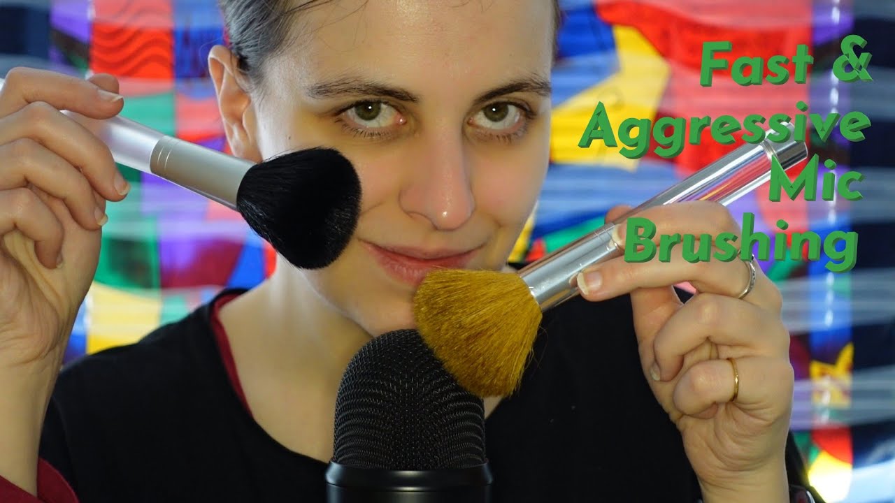 ASMR Fast & Aggressive Mic Brushing - Lots of Brushing Styles & Lots of Variety! (No Talking)