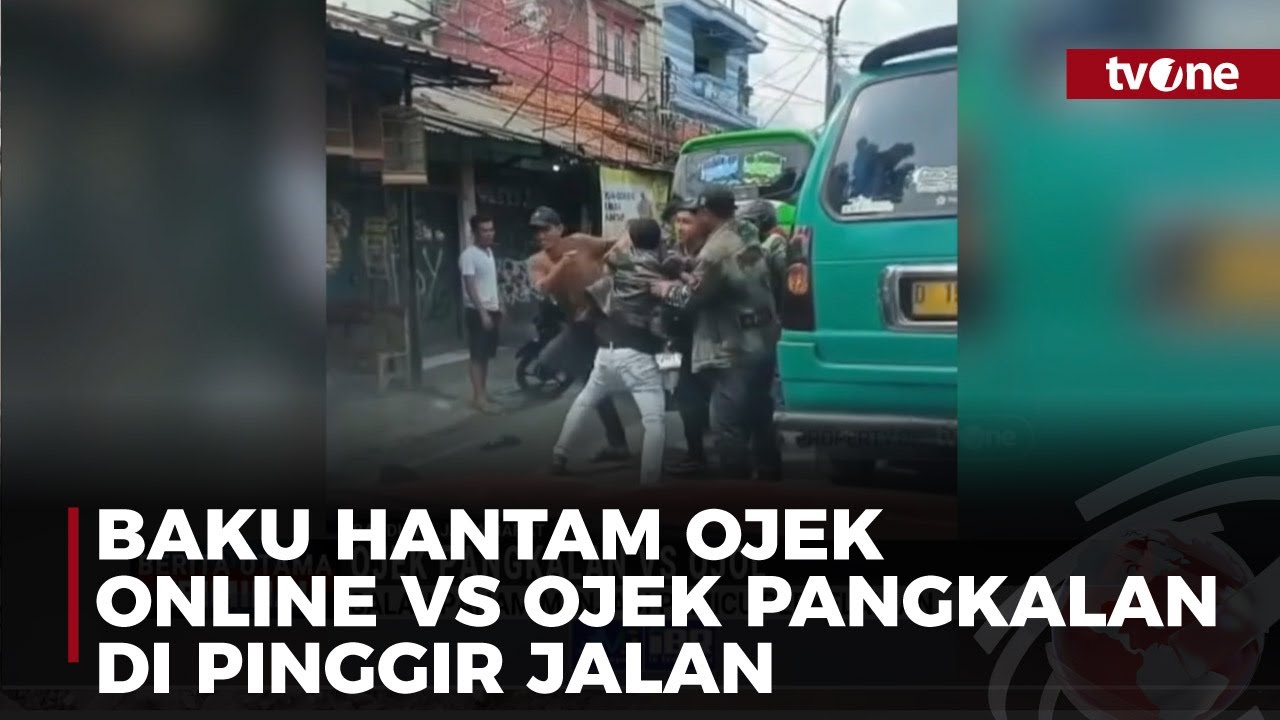 Bukan Rembutan Penumpang, Ojol RIbut dengan Ojek Pangkalan Karena Salah Paham