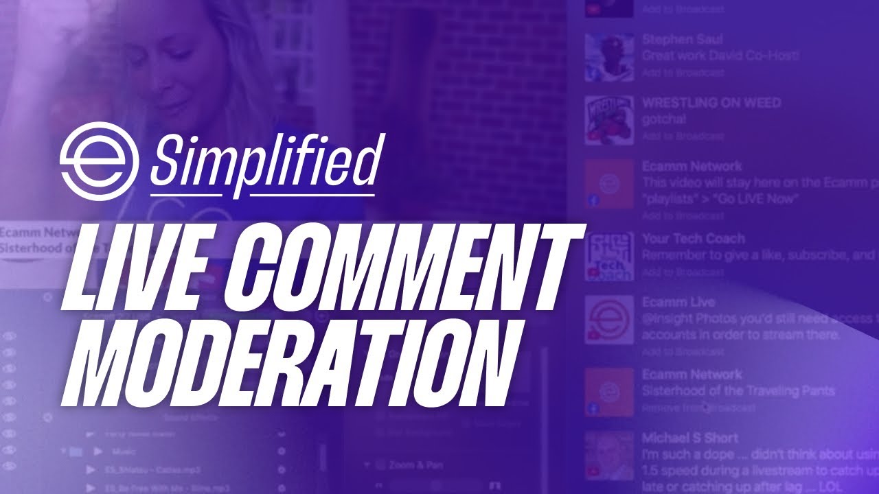 Live Comment Moderation While Simulcasting Tips: Ecamm Simplified (17/19)